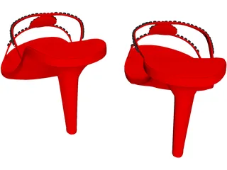 High Heel Shoes 3D Model preview