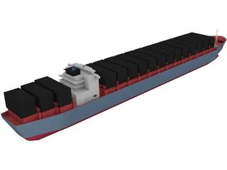 Container Ship 3D Model preview