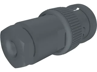BNC Plug 3D Model preview