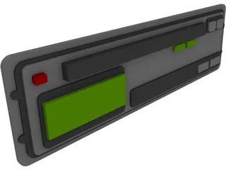 Tachograph for Truck 3D Model preview