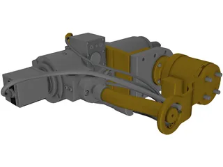 GSI Lumonics AM Series Laser Cutting Head 3D Model preview
