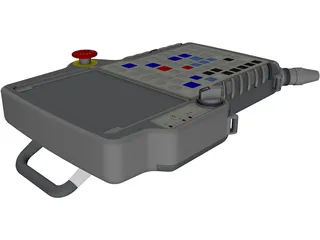 Fanuc Robotics MHE1 Teach Pendant 3D Model preview