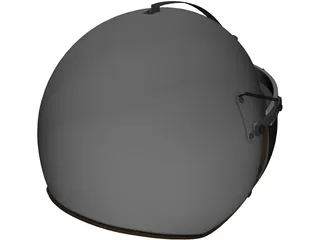 USAF P-4B Flight Helmet 3D Model preview
