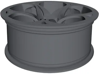 Wheel 17x7 3D Model preview