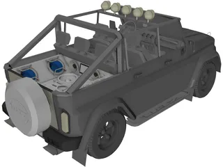 UAZ [Tuned] 3D Model preview
