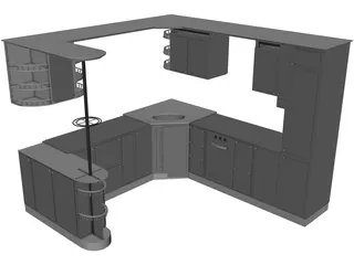 Kitchen 3D Model preview