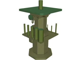 Spindle Sander Jet OVS_10 3D Model preview