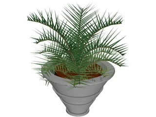 Plant in Vase 3D Model preview