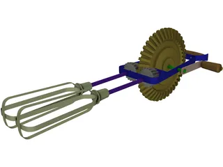 Egg Beater 3D Model preview