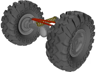 Rockwell Axle 2 1/2 ton 3D Model preview