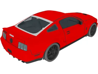 Ford Mustang Shelby GT500 3D Model preview