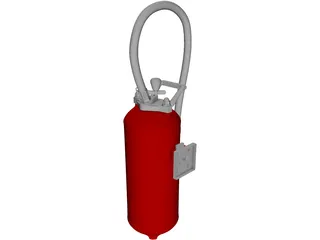 Fire Extinguisher 3D Model preview