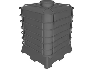 IBC Chemical Bin 3D Model preview