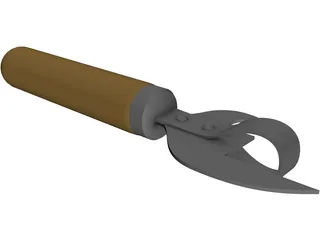Can Opener 3D Model preview