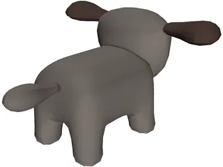 Toy Dog 3D Model preview