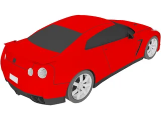 Nissan GT-R (2008) 3D Model preview