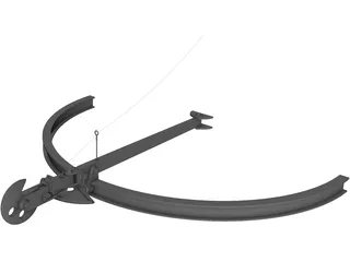 Tug Boat Towing Hook 3D Model preview