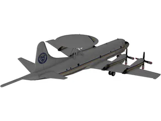 Lockheed P-3 Orion US Customs 3D Model preview
