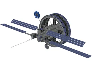 Freedom V Space Station 3D Model preview