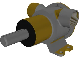 Self Primed Pump 3D Model preview