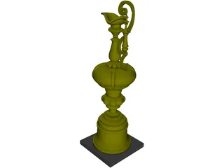 Americas Cup Trophy 3D Model preview