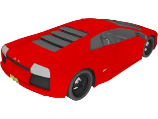 Lamborghini LP640 3D Model preview