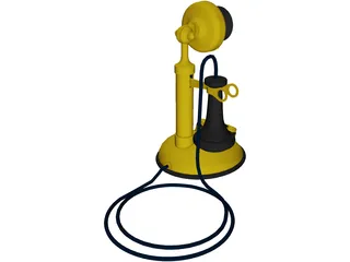 Telephone Old 3D Model preview