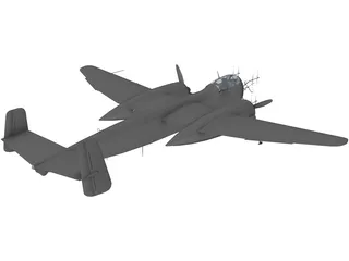 Heinkel He 219 A-0 3D Model preview