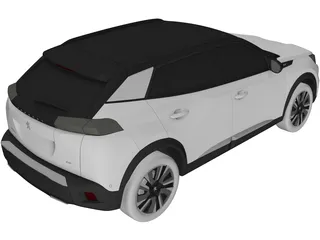 Peugeot 2008 GT-Line (2020) 3D Model preview