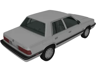Dodge Aries K Sedan (1988) 3D Model preview