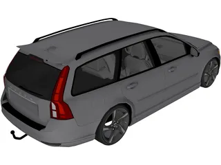 Volvo V50 3D Model preview