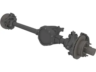 Dana 60 HP Axle 3D Model preview