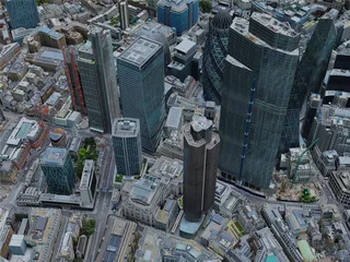 London City, UK (2021) 3D Model preview