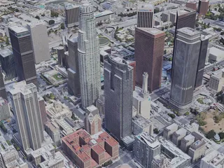 Los Angeles City, USA (2021) 3D Model preview