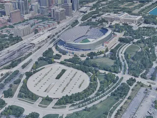 Chicago City, USA (2021) 3D Model preview