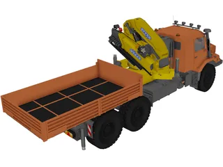 Mercedes-Benz Zetros 6x6 Sattel 3D Model preview