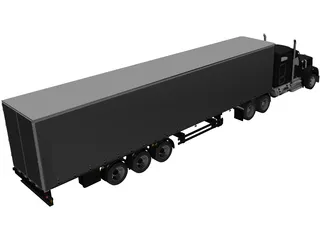 Kenworth W990 3D Model preview