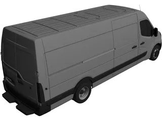 Renault Master L2H4 (2011) 3D Model preview