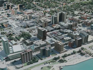 Windsor City, Canada (2021) 3D Model preview