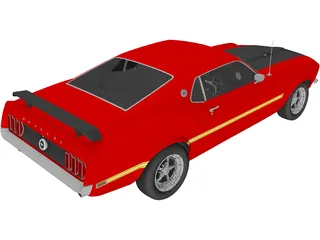 Ford Mustang Mach 1 (1969) 3D Model preview