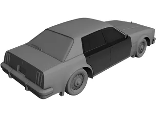 Oldsmobile Delta 88 (1981) 3D Model preview
