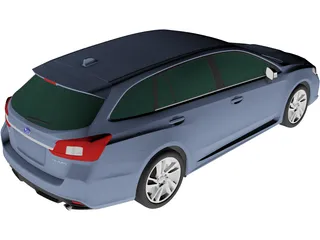 Subaru Levorg GT-S Eyesight (2015) 3D Model preview