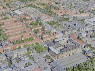 Halle (Saale) City, Germany (2021) 3D Model preview