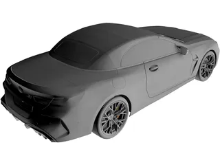 BMW M8 Competition Cabrio (2020) 3D Model preview