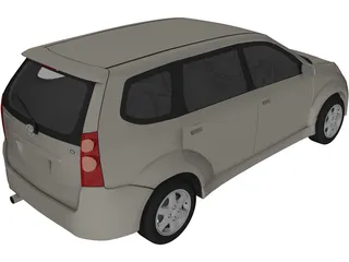 Toyota Avanza (2006) 3D Model preview
