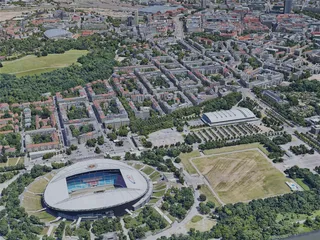 Leipzig City, Germany (2022) 3D Model preview