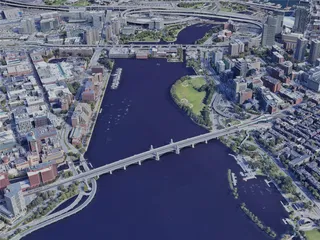 Boston City, USA (2022) 3D Model preview