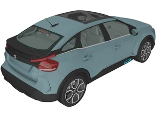 Citroen E-C4 (2020) 3D Model preview