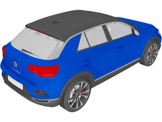 Volkswagen T-Roc 3D Model preview