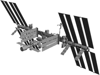 International Space Station 3D Model preview